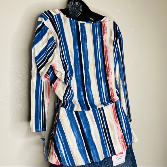 BCX Watercolor Wrap Blouse NWT Size XL - Picture 7 of 9